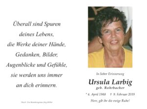 Sterbebildchen_Larbig_Ursula