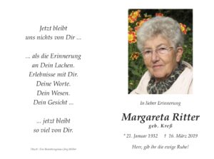 Sterbebildchen_Ritter_Margareta