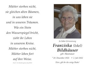 Bildhäuser_Franziska_innen